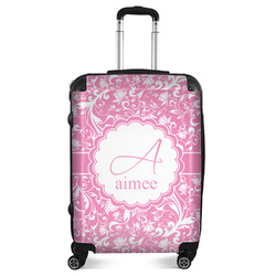 Floral Vine Suitcase - 24" Medium - Checked (Personalized)