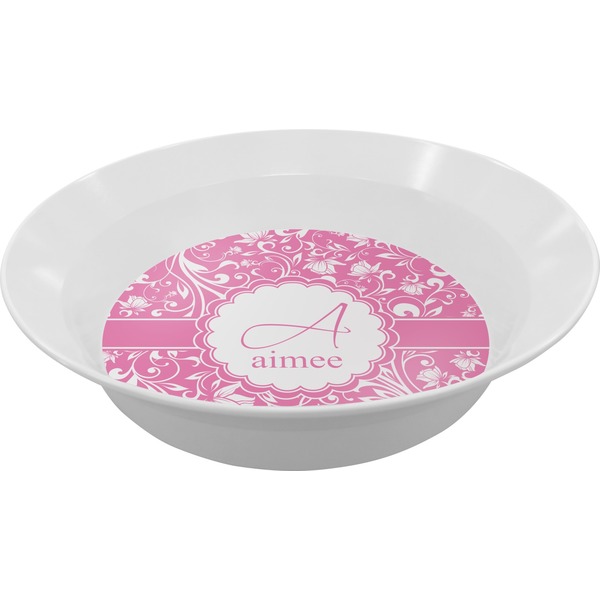 Custom Floral Vine Melamine Bowl (Personalized)