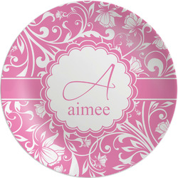 Floral Vine Melamine Plate (Personalized)
