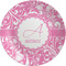Floral Vine Melamine Salad Plate - 8" (Personalized)