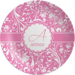 Floral Vine Melamine Plate (Personalized)
