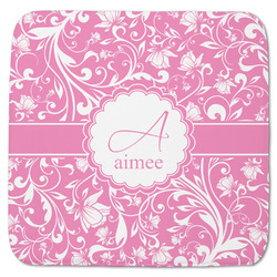 Floral Vine Memory Foam Bath Mat - 48"x48" (Personalized)