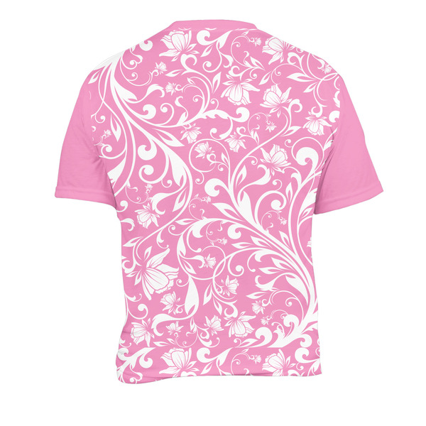 Floral Vine Men's Crew Neck T Shirt Medium - Back