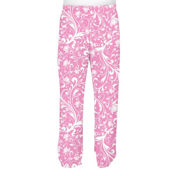 Floral Vine Men's Pjs Back - on model