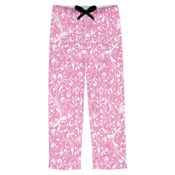 Custom Floral Vine Mens Pajama Pants - XS