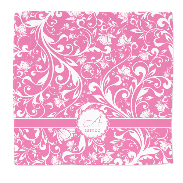 Custom Floral Vine Microfiber Dish Rag (Personalized)