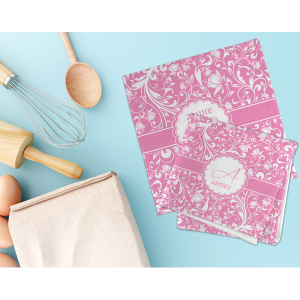 Floral Vine Microfiber Dish Rag - LIFESTYLE