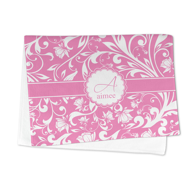 Floral Vine Microfiber Dish Towel - FOLDED HALF