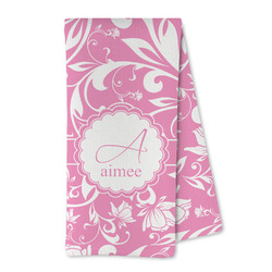 Floral Vine Kitchen Towel - Microfiber (Personalized)