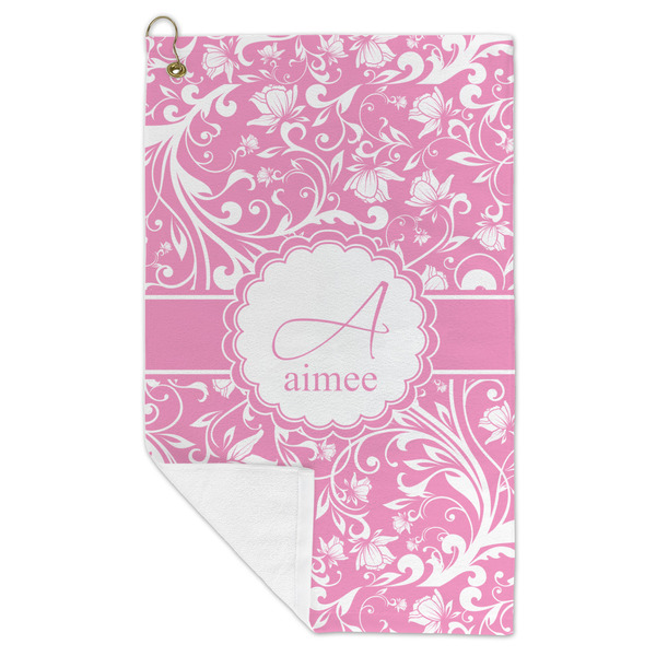 Floral Vine Microfiber Golf Towels - FOLD