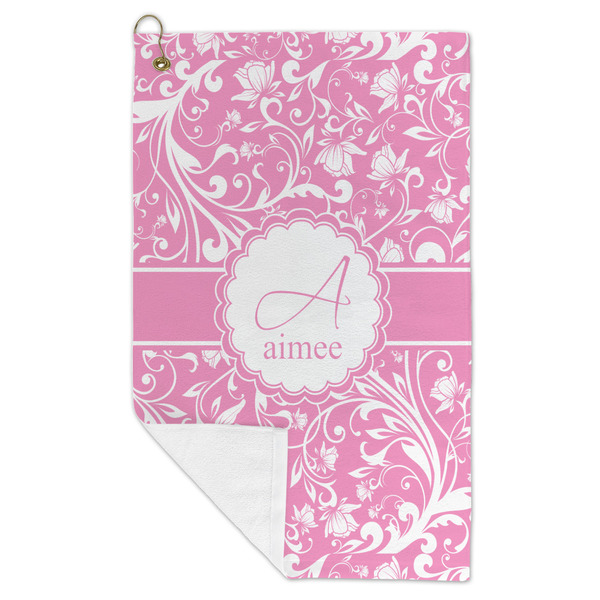Floral Vine Microfiber Golf Towels - FOLD