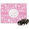 Floral Vine Dog Blanket - Large (Personalized)