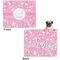 Floral Vine Microfleece Dog Blanket - Large- Front & Back