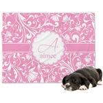 Floral Vine Dog Blanket - Regular (Personalized)