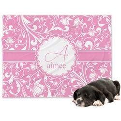 Floral Vine Dog Blanket (Personalized)