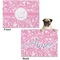 Floral Vine Microfleece Dog Blanket - Regular - Front & Back