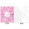 Floral Vine Minky Blanket - 50"x60" - Single Sided - Front & Back
