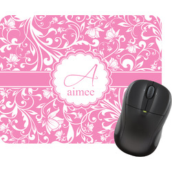 Floral Vine Rectangular Mouse Pad (Personalized)