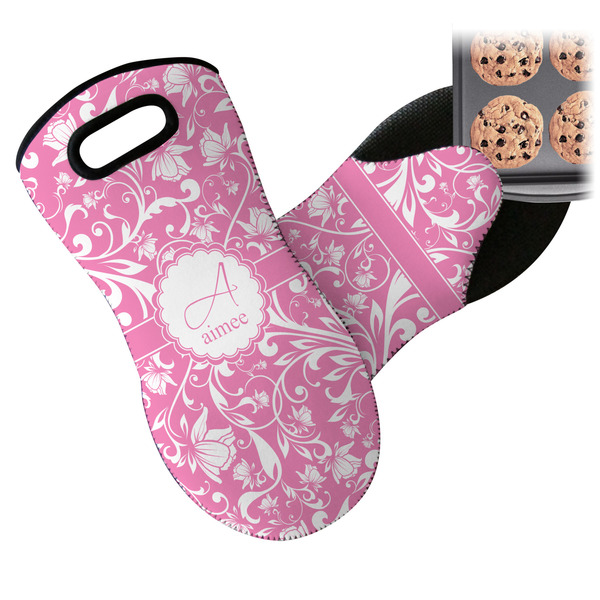 Floral Vine Neoprene Oven Mitt
