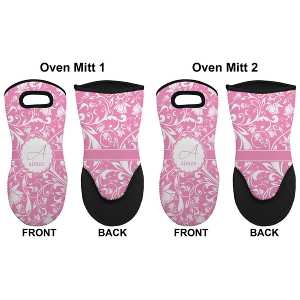 Floral Vine Neoprene Oven Mitt - Set of 2 - Approval