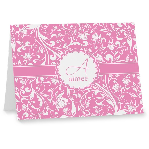 Custom Floral Vine Note cards (Personalized)