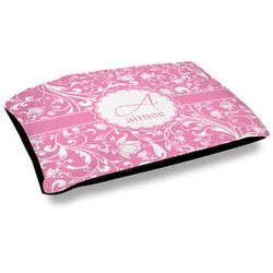 Floral Vine Outdoor Dog Bed - Large (Personalized)