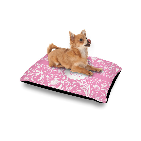 Floral Vine Outdoor Dog Beds - Small - IN CONTEXT