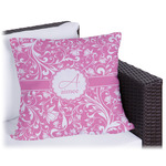 Floral Vine Outdoor Pillow - 18" (Personalized)