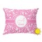 Floral Vine Outdoor Throw Pillow (Rectangular) (Personalized)
