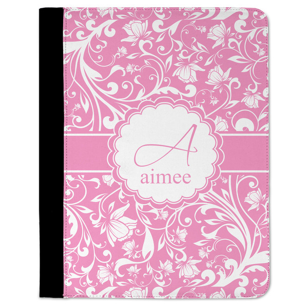 Custom Floral Vine Padfolio Clipboard - Large (Personalized)