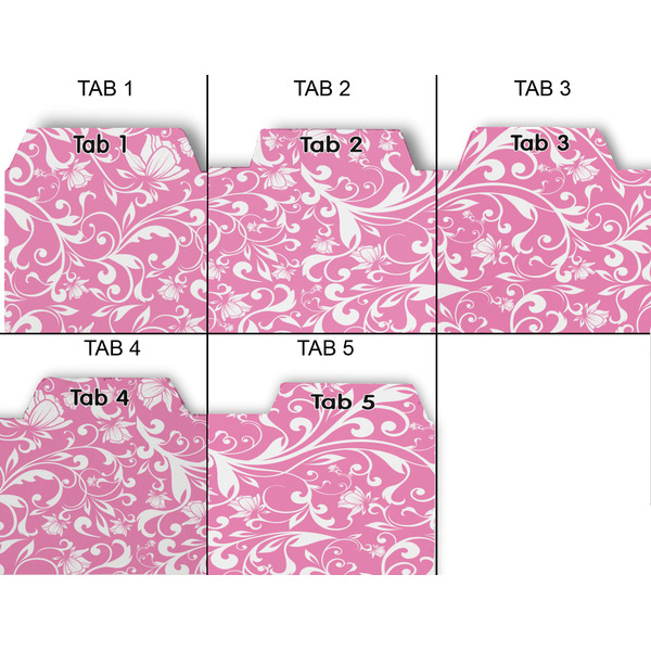 Floral Vine Page Dividers - Set of 5 - Approval