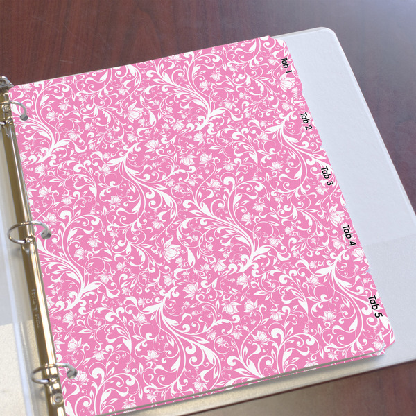 Floral Vine Page Dividers - Set of 5 - In Context