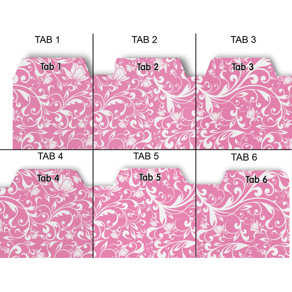 Floral Vine Page Dividers - Set of 6 - Approval