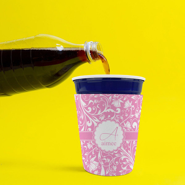 Floral Vine Party Cup Sleeves - without bottom - Lifestyle