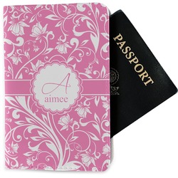 Floral Vine Passport Holder - Fabric (Personalized)