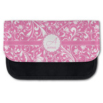 Floral Vine Canvas Pencil Case w/ Name and Initial