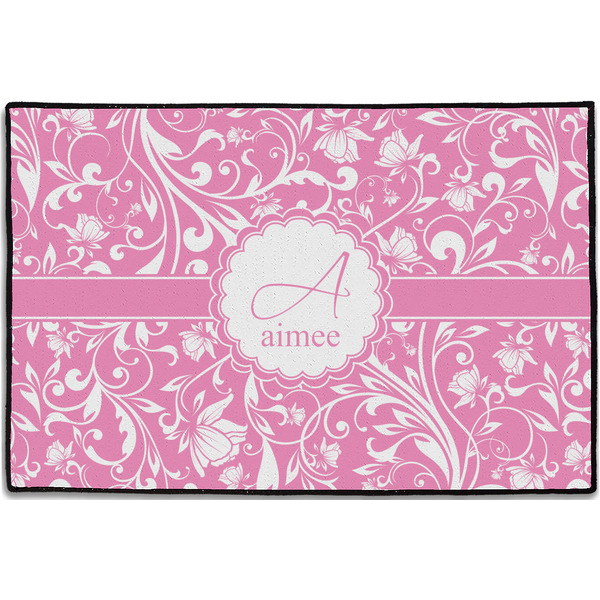 Floral Vine Personalized Door Mat - 36x24 (APPROVAL)