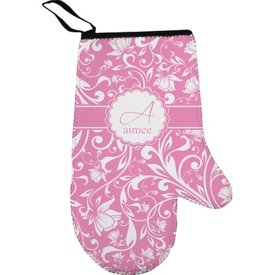 Floral Vine Oven Mitt (Personalized)