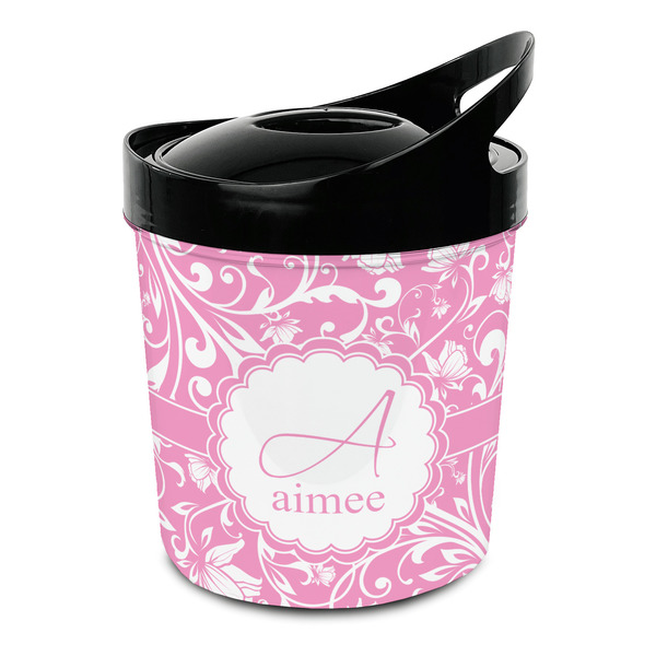 Custom Floral Vine Plastic Ice Bucket (Personalized)