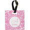 Floral Vine Personalized Square Luggage Tag