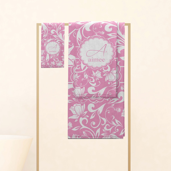 Floral Vine Personalized Towel Set