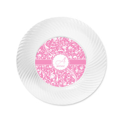 Floral Vine Plastic Party Appetizer & Dessert Plates - 6" (Personalized)