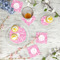 Floral Vine Plastic Party Appetizer & Dessert Plates - In Context
