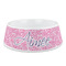 Floral Vine Plastic Dog Bowl - Medium (Personalized)