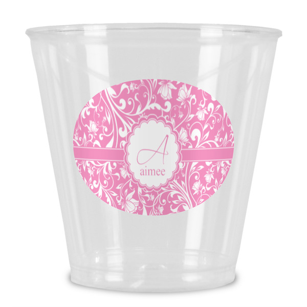 Custom Floral Vine Plastic Shot Glass (Personalized)