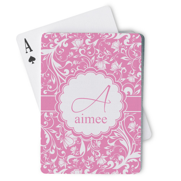 Custom Floral Vine Playing Cards (Personalized)