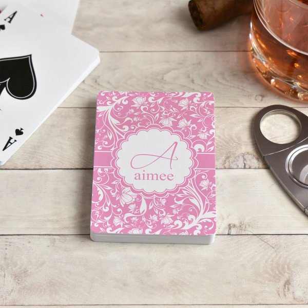 Floral Vine Playing Cards - In Context