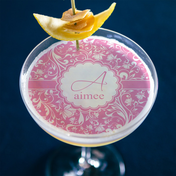 Floral Vine Printed Drink Topper - XLarge - In Context