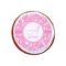 Floral Vine Printed Icing Circle - XSmall - On Cookie