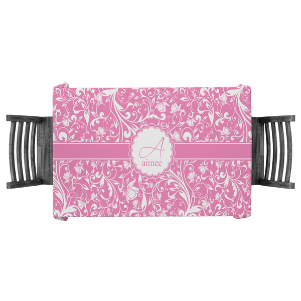 Custom Floral Vine Tablecloth - 58"x58" (Personalized)